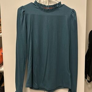 Boden Teal Long Sleeve Top